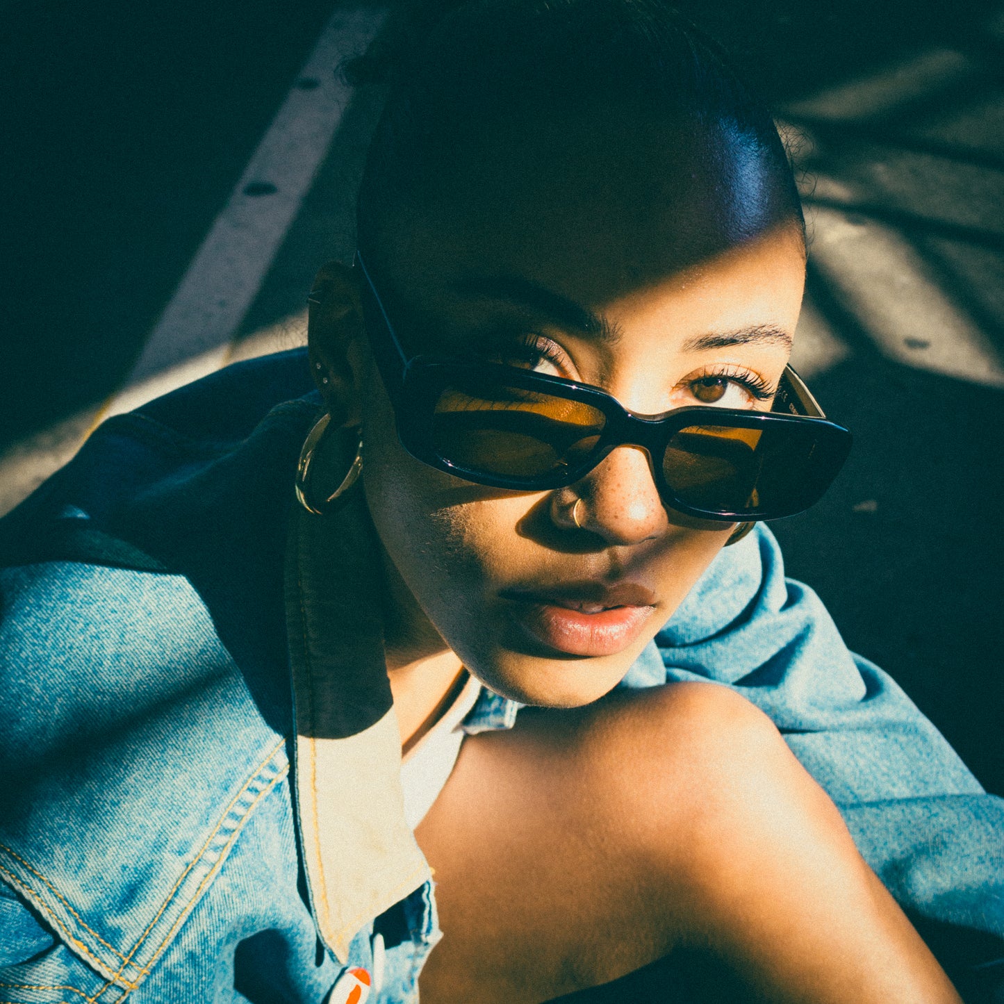 MAZZY - POLISHED BLACK / Toffee Polarised Lens