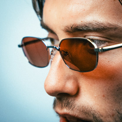 LEON - SILVER / Cherry Polarised Lens