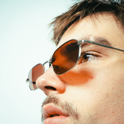 LEON - SILVER / Cherry Polarised Lens