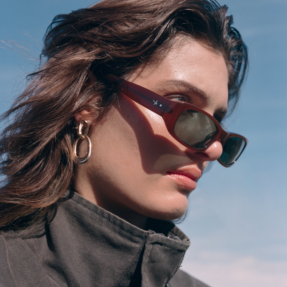 ZANE - COFFEE /  POLARISED SLATE LENS